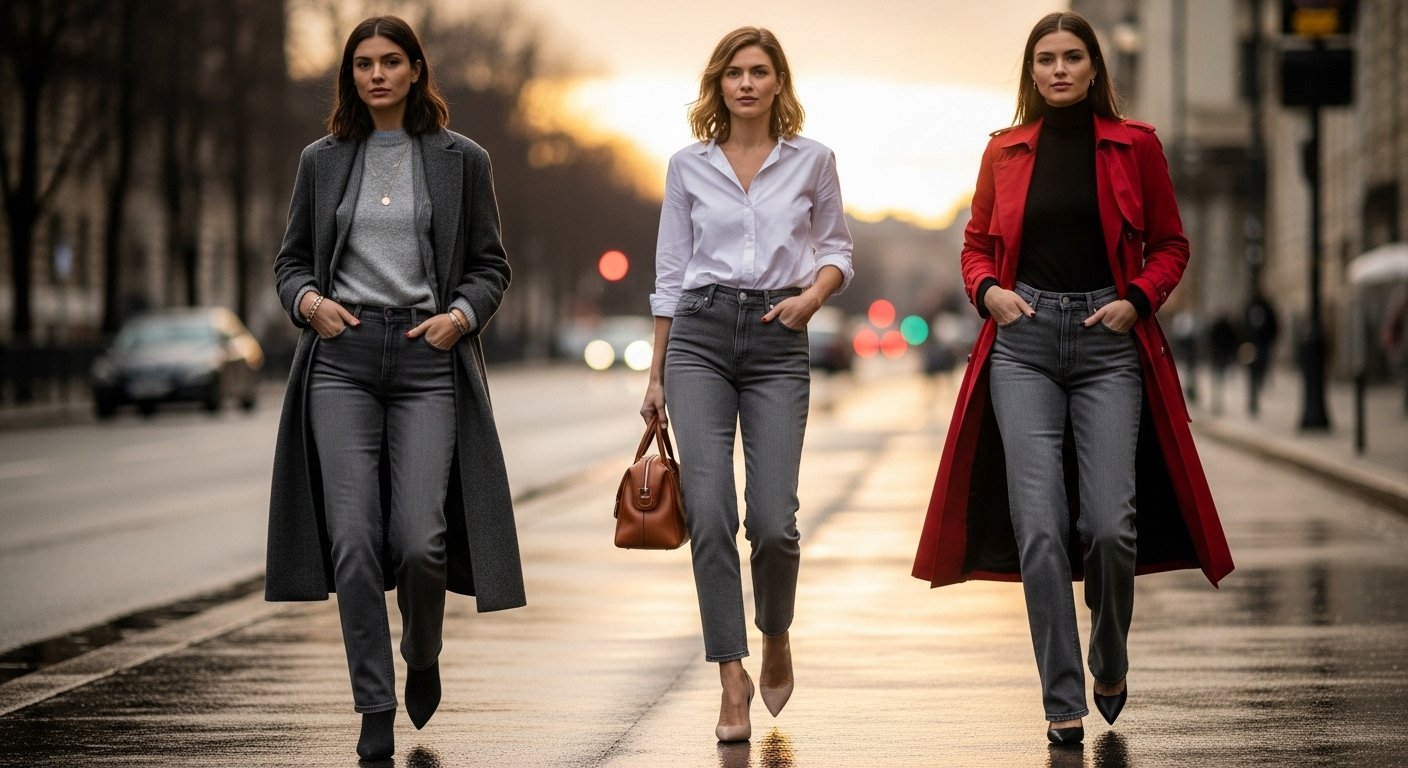 Jeans Cinza